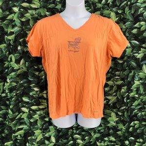 Life Is Good vneck Tee shirt